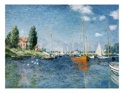 Red Boats, Argenteuil - Claude Monet Paintings